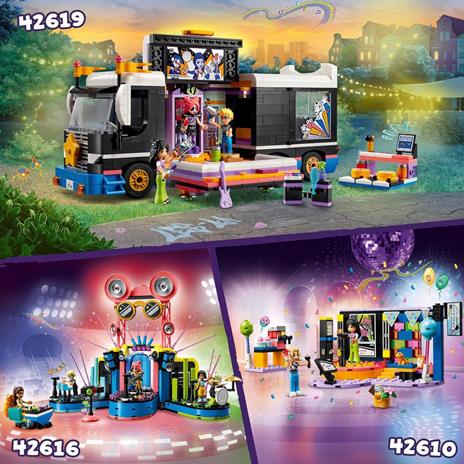 LEGO Friends 42610 Karaoke Party Giochi Musicali per Bambini di 6+ Anni con Palco Girevole e 2 Mini Bamboline di Liann e Nova - 6