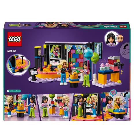 LEGO Friends 42610 Karaoke Party Giochi Musicali per Bambini di 6+ Anni con Palco Girevole e 2 Mini Bamboline di Liann e Nova - 8