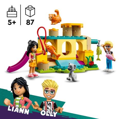 LEGO Friends 42612 Avventure nel Parco Giochi dei Gatti, Giocattolo con Animali e Mini Bamboline, Giochi per Bambini 5+ Anni - 3