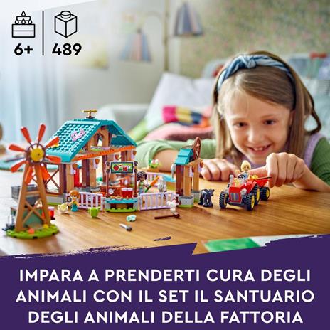 LEGO Friends 42617 Il Santuario degli Animali della Fattoria Giocattolo con Trattore e 3 Mini Bamboline Giochi per Bambini 6+ - 2