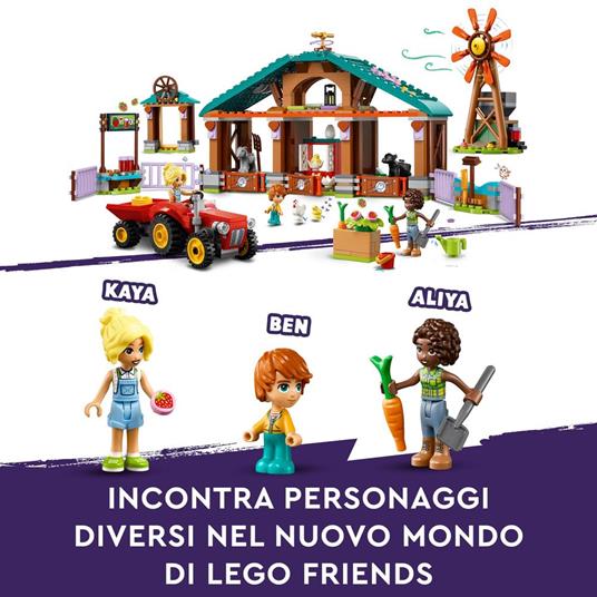 LEGO Friends 42617 Il Santuario degli Animali della Fattoria Giocattolo con Trattore e 3 Mini Bamboline Giochi per Bambini 6+ - 3