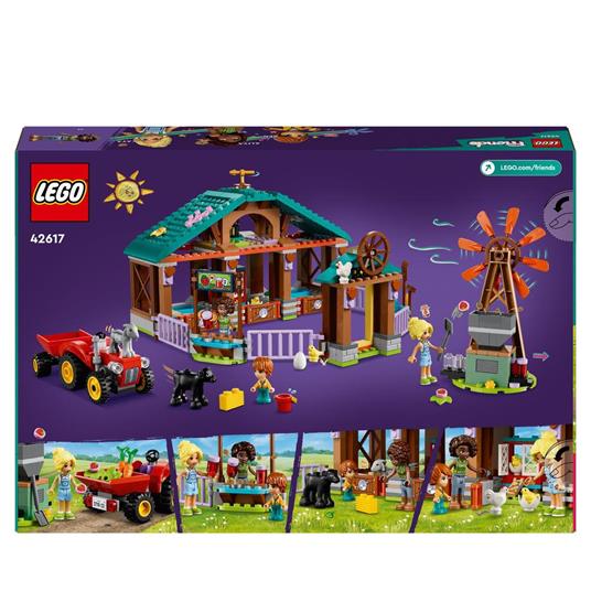 LEGO Friends 42617 Il Santuario degli Animali della Fattoria Giocattolo con Trattore e 3 Mini Bamboline Giochi per Bambini 6+ - 8