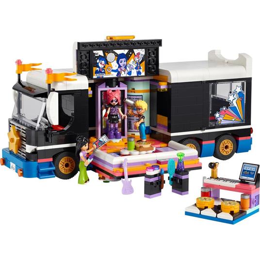 LEGO Friends 42619 Tour Bus delle Pop Star Giochi per Bambini 8+ Modello da Costruire di Autobus Giocattolo 4 Mini Bamboline - 7