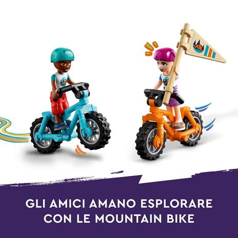 LEGO Friends 42624 Cabine Relax al Campo Avventure, Giochi Educativi per Bambini 7+ Anni, Campeggio Giocattolo da Costruire - 4