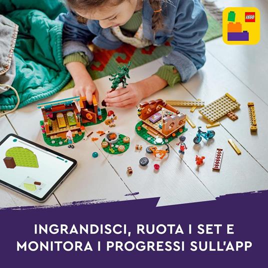 LEGO Friends 42624 Cabine Relax al Campo Avventure, Giochi Educativi per Bambini 7+ Anni, Campeggio Giocattolo da Costruire - 7