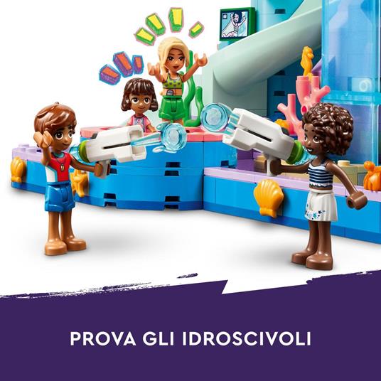 LEGO Friends 42630 Parco Acquatico di Heartlake City, Giochi Creativi per Bambini 8+ con Scivoli per l'Acqua e 4 Personaggi - 4