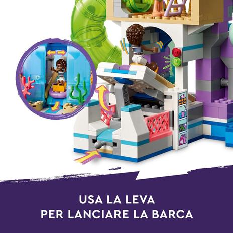 LEGO Friends 42630 Parco Acquatico di Heartlake City, Giochi Creativi per Bambini 8+ con Scivoli per l'Acqua e 4 Personaggi - 5