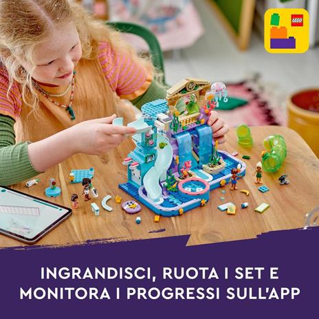 LEGO Friends 42630 Parco Acquatico di Heartlake City, Giochi Creativi per Bambini 8+ con Scivoli per l'Acqua e 4 Personaggi - 7