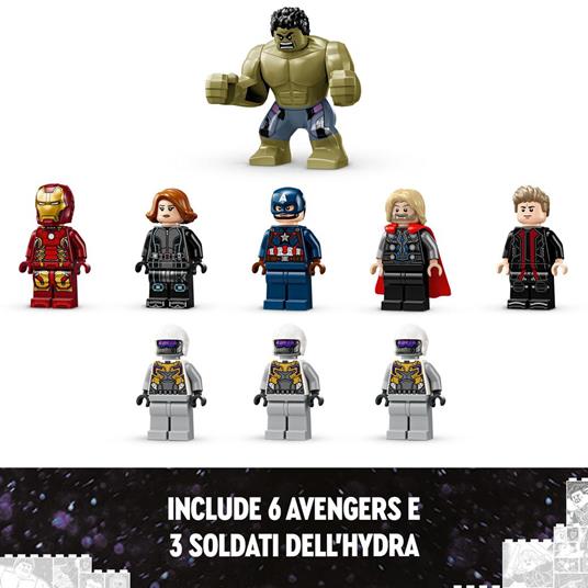 LEGO Marvel 76291 Avengers Assemble: Age of Ultron, Set Modulare da Costruire con 8 Minifigure, Giochi per Bambini 10+ - 6
