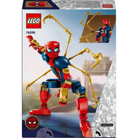 LEGO Marvel 76298 Personaggio Costruibile di Iron Spider-Man, Gioco per Bambini 8+, Supereroe Snodabile con 4 Braccia Extra - 9