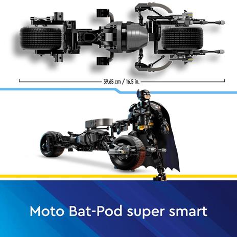 LEGO DC 76273 Il Personaggio Costruibile di Batman con Bat-Pod, Moto e Action Figure Supereroe Giocattolo, Regalo per Bambini - 4