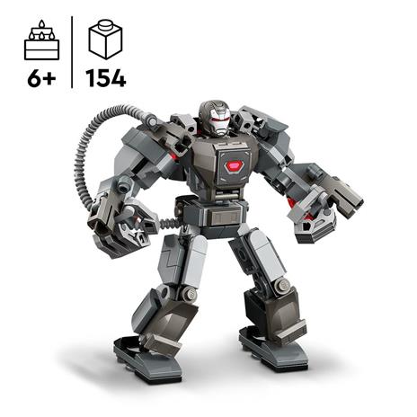 LEGO Marvel 76277 Mech di War Machine, Giocattolo Action Figure per Bambini 6+ Anni, Supereroe con 3 Shooter, Personaggio MCU - 3