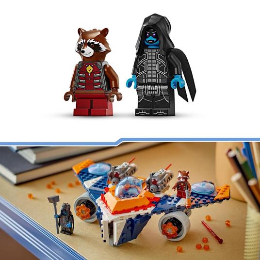 LEGO Marvel 76278 Warbird di Rocket vs. Ronan, Astronave Giocattolo per Bambini di 8+ Anni, Regalo Guardiani della Galassia - 6
