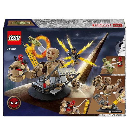 LEGO Marvel 76280 Spider-Man vs. Uomo Sabbia: Battaglia Finale con Minifigure dei Cattivi, Gioco per Bambini 10+, Idea Regalo - 8