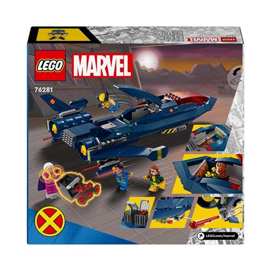 LEGO Marvel 76281 X-Jet di X-Men, Aereo Giocattolo per Bambini di 8+ Anni,  Modellino da Costruire con Minifigure di Supereroi - LEGO - Marvel - TV &  Movies - Giocattoli