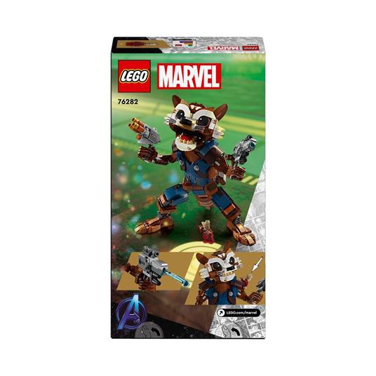 LEGO Marvel 76282 Rocket e Baby Groot, Giochi per Bambini di 10+ Anni con Action Figure Snodabile e Minifigure del Supereroe - 8