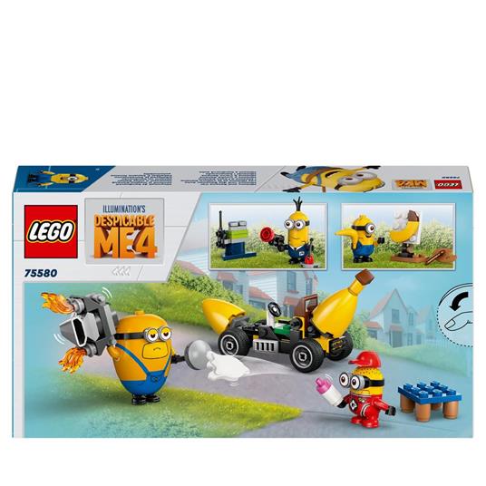 LEGO Cattivissimo Me 75580 I Minions e lAuto Banana, Macchina Giocattolo da Costruire, Giochi per Bambini 6+, Idea Regalo - 10