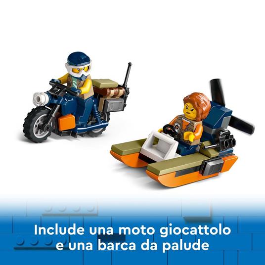 LEGO City 60437 Elicottero dell’Esploratore nella Giungla, Giochi per Bambini 8+ con Veicolo Giocattolo, Animali e Minifigure - 4