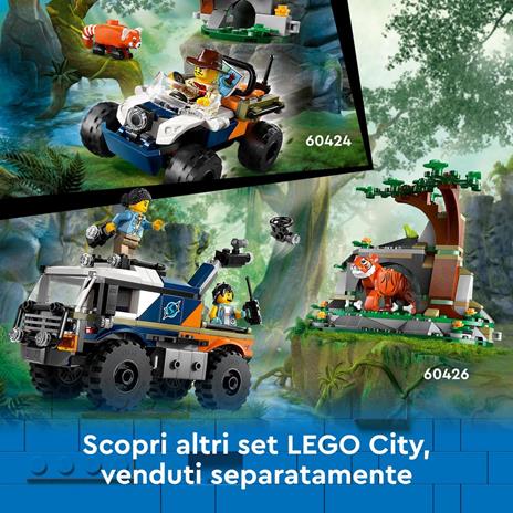 LEGO City 60437 Elicottero dell’Esploratore nella Giungla, Giochi per Bambini 8+ con Veicolo Giocattolo, Animali e Minifigure - 7