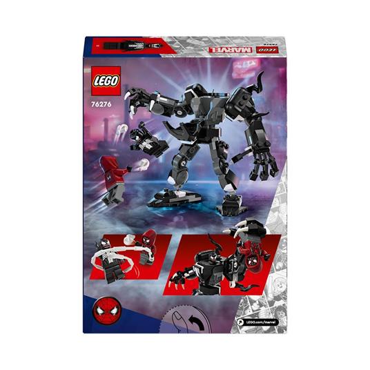 LEGO Marvel 76276 Mech di Venom vs. Miles Morales, Giocattolo Action Figure per Bambini 6+ Anni con Minifigure di Spider-Man - 7