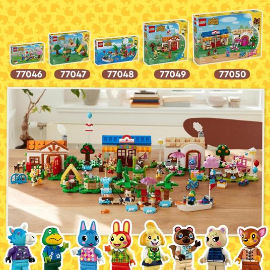 LEGO Animal Crossing 77046 Festa di Compleanno di Giuliano Giochi Creativi per Bambini 6+ Minifigure di Unicorno Giocattolo - 6