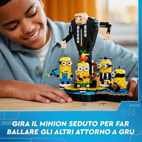 LEGO Cattivissimo Me 75582 Gru e Minions in Mattoncini, Set dal Filmcon Personaggi da Costruire, Giochi per Bambini 9+ - 3
