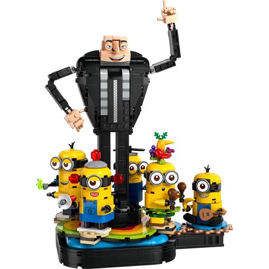 LEGO Cattivissimo Me 75582 Gru e Minions in Mattoncini, Set dal Filmcon Personaggi da Costruire, Giochi per Bambini 9+ - 8