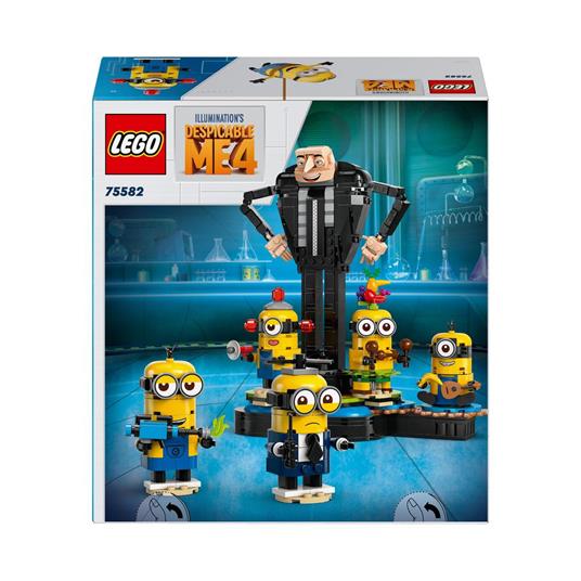 LEGO Cattivissimo Me 75582 Gru e Minions in Mattoncini, Set dal Filmcon Personaggi da Costruire, Giochi per Bambini 9+ - 9