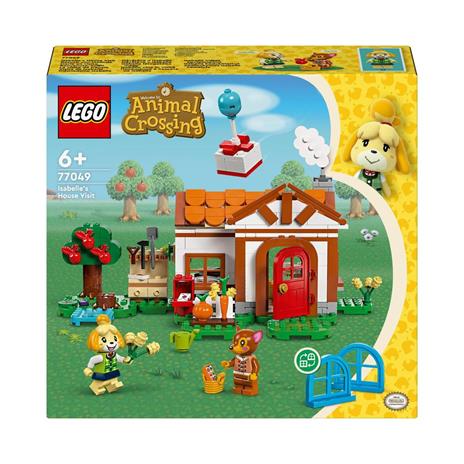 LEGO Animal Crossing 77049 Benvenuta, Fuffi! Casa Giocattolo da Costruire, Giochi Creativi per Bambini 6+ con 2 Personaggi