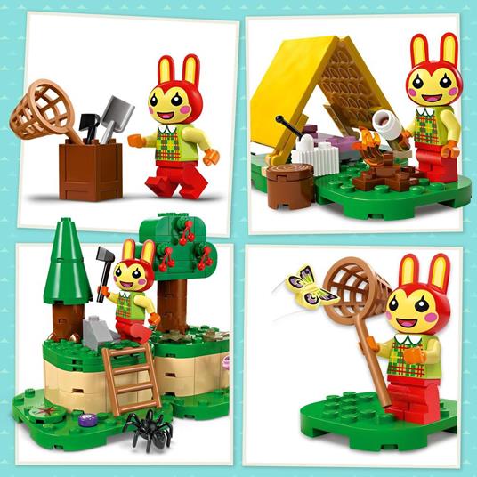 LEGO Animal Crossing 77047 Bonny in Campeggio Giochi Creativi per Bambini 6+ con Coniglietto Giocattolo e Tenda da Costruire - 5