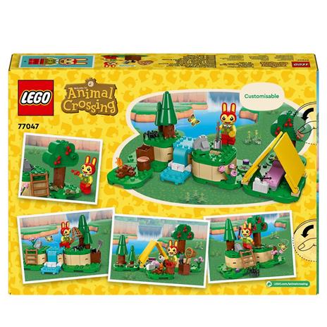 LEGO Animal Crossing 77047 Bonny in Campeggio Giochi Creativi per Bambini 6+ con Coniglietto Giocattolo e Tenda da Costruire - 8