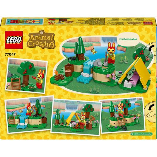 LEGO Animal Crossing 77047 Bonny in Campeggio Giochi Creativi per Bambini 6+ con Coniglietto Giocattolo e Tenda da Costruire - 9