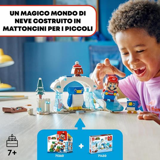 LEGO Super Mario 71430 Pack di Espansione La Settimana Bianca della Famiglia Pinguotto Giochi per Bambini 7+ con 3 Personaggi - 2