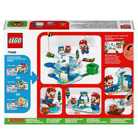 LEGO Super Mario 71430 Pack di Espansione La Settimana Bianca della Famiglia Pinguotto Giochi per Bambini 7+ con 3 Personaggi - 9