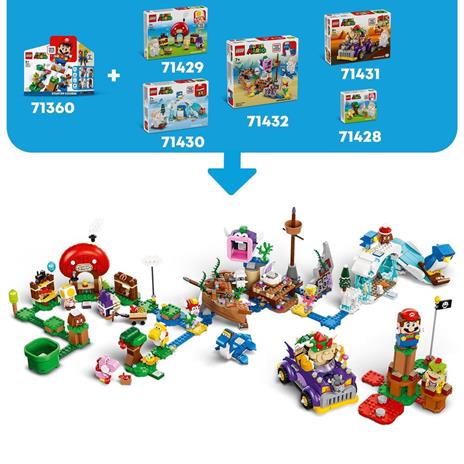 LEGO Super Mario 71431 Pack di Espansione Il Bolide di Bowser, Giochi Bambini 8+ Anni con Personaggio e Macchina Giocattolo - 7