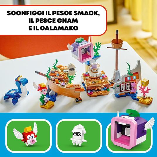 LEGO Super Mario 71432 Pack di Espansione Il Veliero Sommerso di Dorrie Giochi Bambini 7+ con Barca Giocattolo e 4 Personaggi - 5