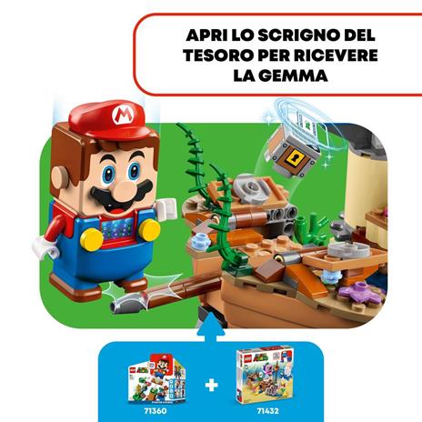 LEGO Super Mario 71432 Pack di Espansione Il Veliero Sommerso di Dorrie Giochi Bambini 7+ con Barca Giocattolo e 4 Personaggi - 6