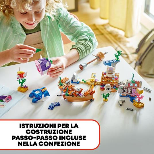 LEGO Super Mario 71432 Pack di Espansione Il Veliero Sommerso di Dorrie Giochi Bambini 7+ con Barca Giocattolo e 4 Personaggi - 7