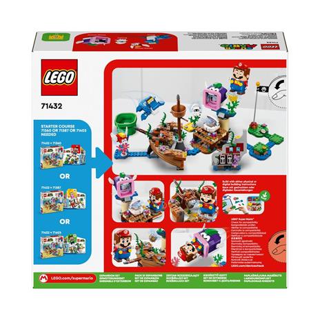 LEGO Super Mario 71432 Pack di Espansione Il Veliero Sommerso di Dorrie Giochi Bambini 7+ con Barca Giocattolo e 4 Personaggi - 9