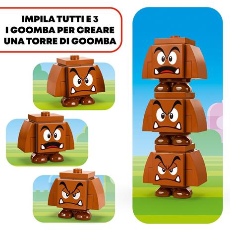 LEGO Super Mario 71433 Parco Giochi dei Goomba, Set Nintendo da Collezione per Bambini 7+ Anni con 3 Personaggi, Idea Regalo - 3