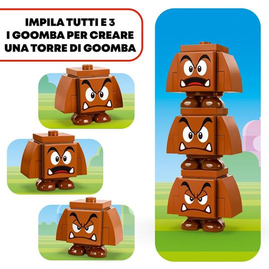 LEGO Super Mario 71433 Parco Giochi dei Goomba, Set Nintendo da Collezione per Bambini 7+ Anni con 3 Personaggi, Idea Regalo - 3