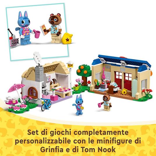 LEGO Animal Crossing 77050 Bottega di Nook e casa di Grinfia, Giochi Creativi per Bambini 7+ con Negozio e Casa Giocattolo - 3