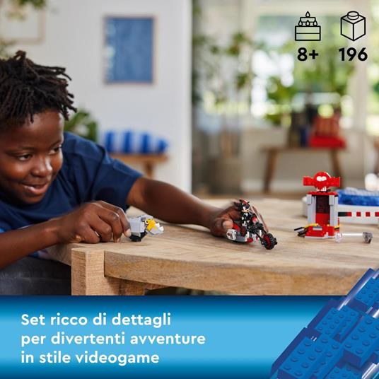 LEGO Sonic the Hedgehog 76995 La Fuga di Shadow the Hedgehog con Moto Giocattolo per Bambini 8+ Anni, Personaggi Videogiochi - 2