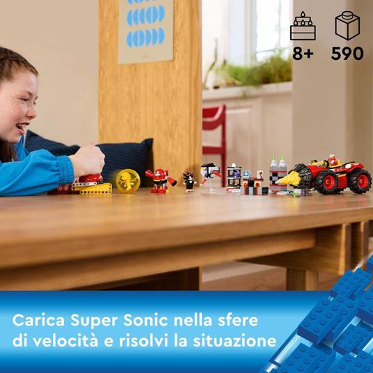 LEGO Sonic the Hedgehog 76999 Super Sonic vs. Egg Drillster, Giocattolo con 7 Personaggi e Veicolo da Costruire per Bambini 8+ - 2