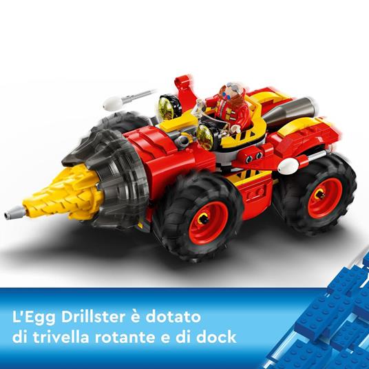 LEGO Sonic the Hedgehog 76999 Super Sonic vs. Egg Drillster, Giocattolo con 7 Personaggi e Veicolo da Costruire per Bambini 8+ - 3