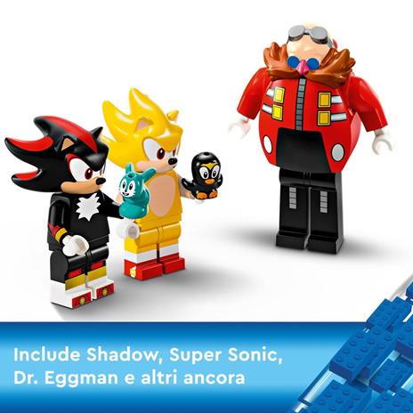 LEGO Sonic the Hedgehog 76999 Super Sonic vs. Egg Drillster, Giocattolo con 7 Personaggi e Veicolo da Costruire per Bambini 8+ - 6