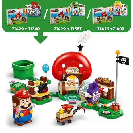 LEGO Super Mario 71429 Pack di Espansione Ruboniglio al Negozio di Toad Giochi per Bambini 7+ Anni 2 Personaggi Giocattolo - 4