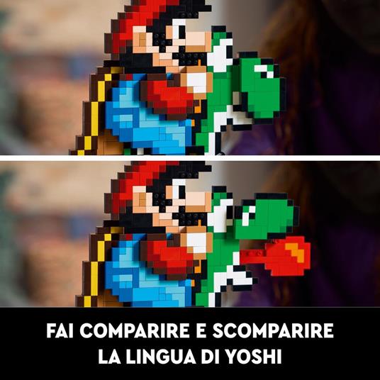 LEGO 71438 Super Mario World: Mario and Yoshi, Kit Modellismo per Adulti da Collezione, Idea Regalo per Uomo, Donna, Lui o Lei - 5
