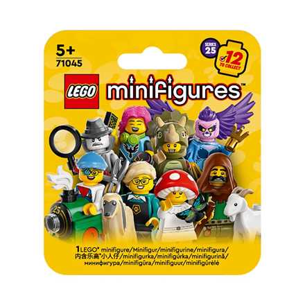 Giocattolo LEGO 71045 Minifigures Serie 25, Personaggi da Collezione, Idea Regalo per Bambini 5+ Anni, Scatola con 1 di 12 Figure a Caso LEGO