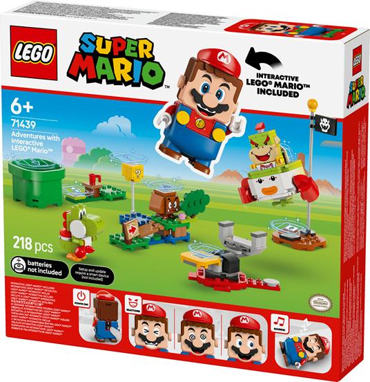 LEGO Super Mario 71439 Avventure di LEGO Mario Interattivo, Giocattolo con Personaggi Nintendo da Collezione, Regalo Bambini 6+ - 6